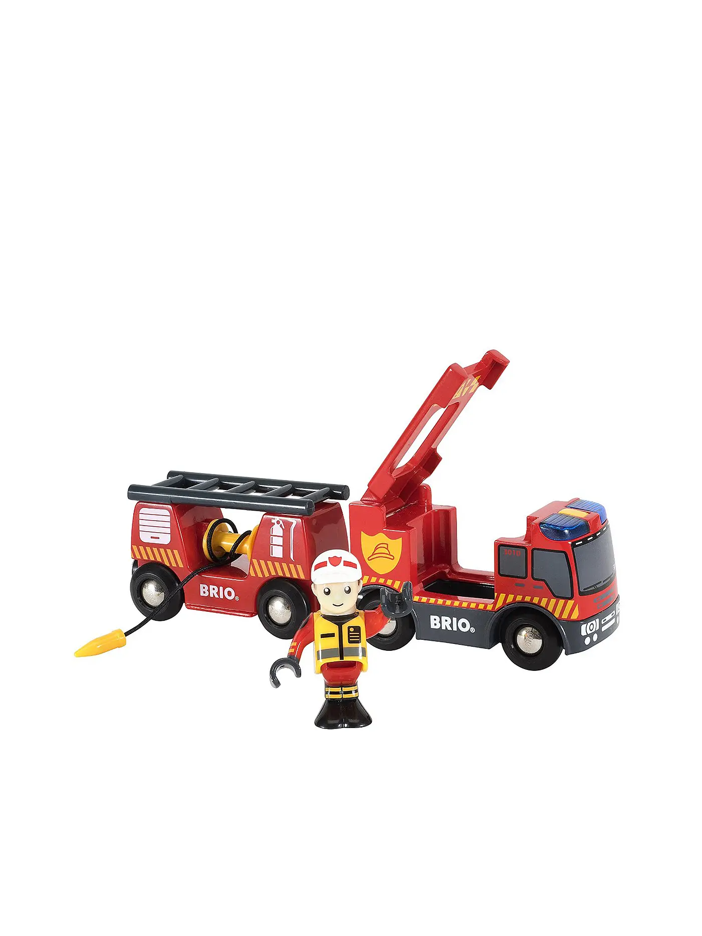 BRIO | Feuerwehr Leiterfahrzeug mit Licht und Sound | 